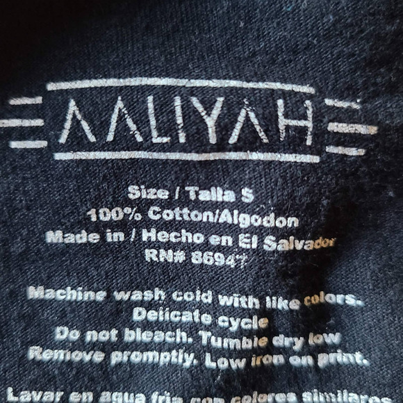 AALIYAH R&B Music Short Sleeve Graphic Band Tee Women's‎ Size Small - Picture 5 of 6